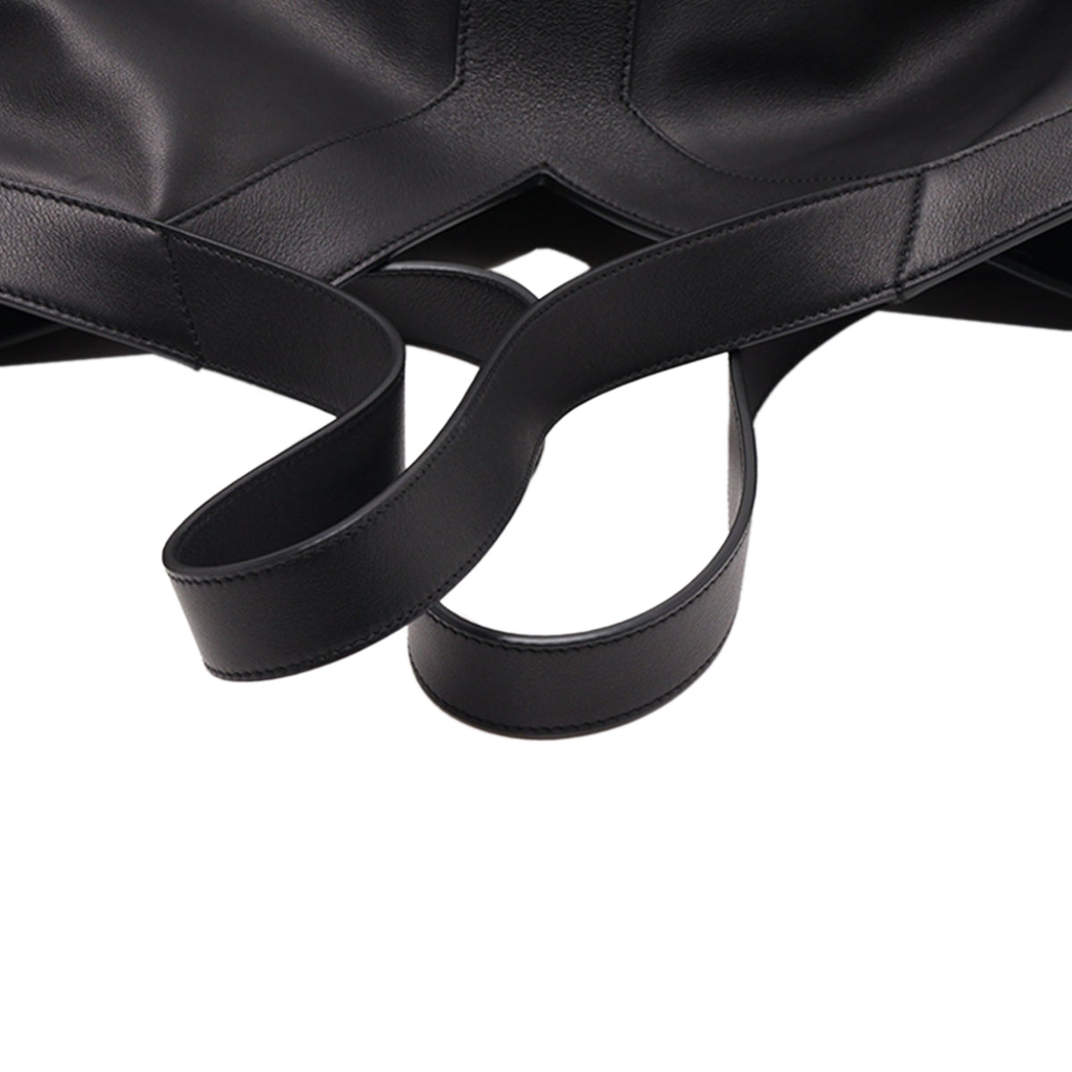 Saint Laurent Leather Y Tote — Black