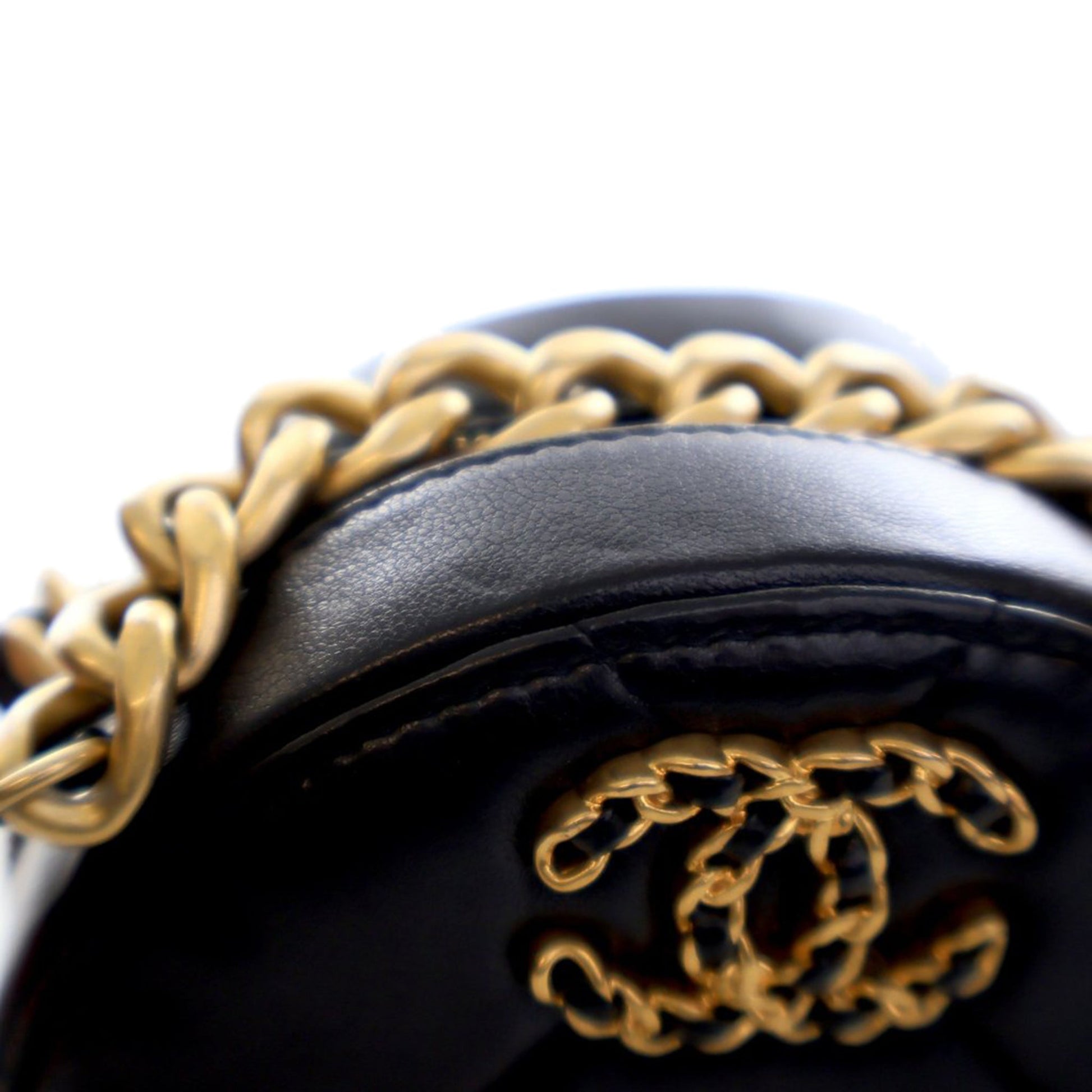 Chanel Lambskin 19 Round Clutch with Chain