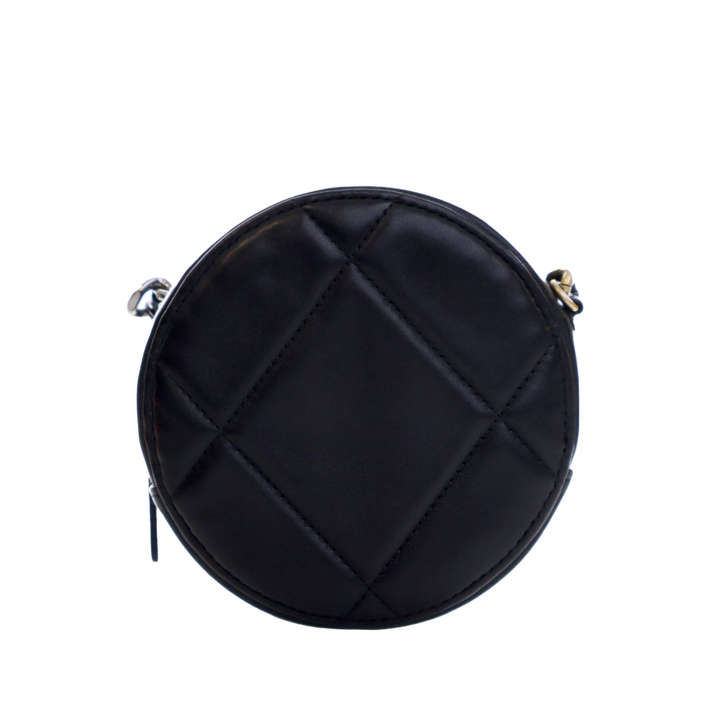 Chanel Lambskin 19 Round Clutch with Chain