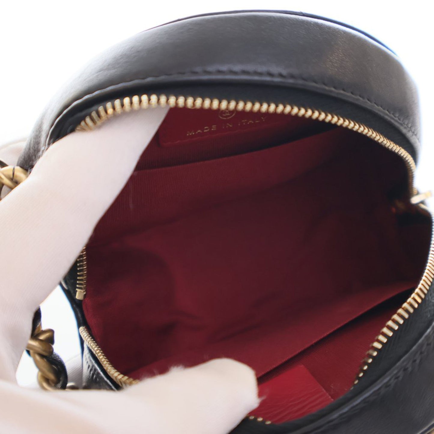 Chanel Lambskin 19 Round Clutch with Chain