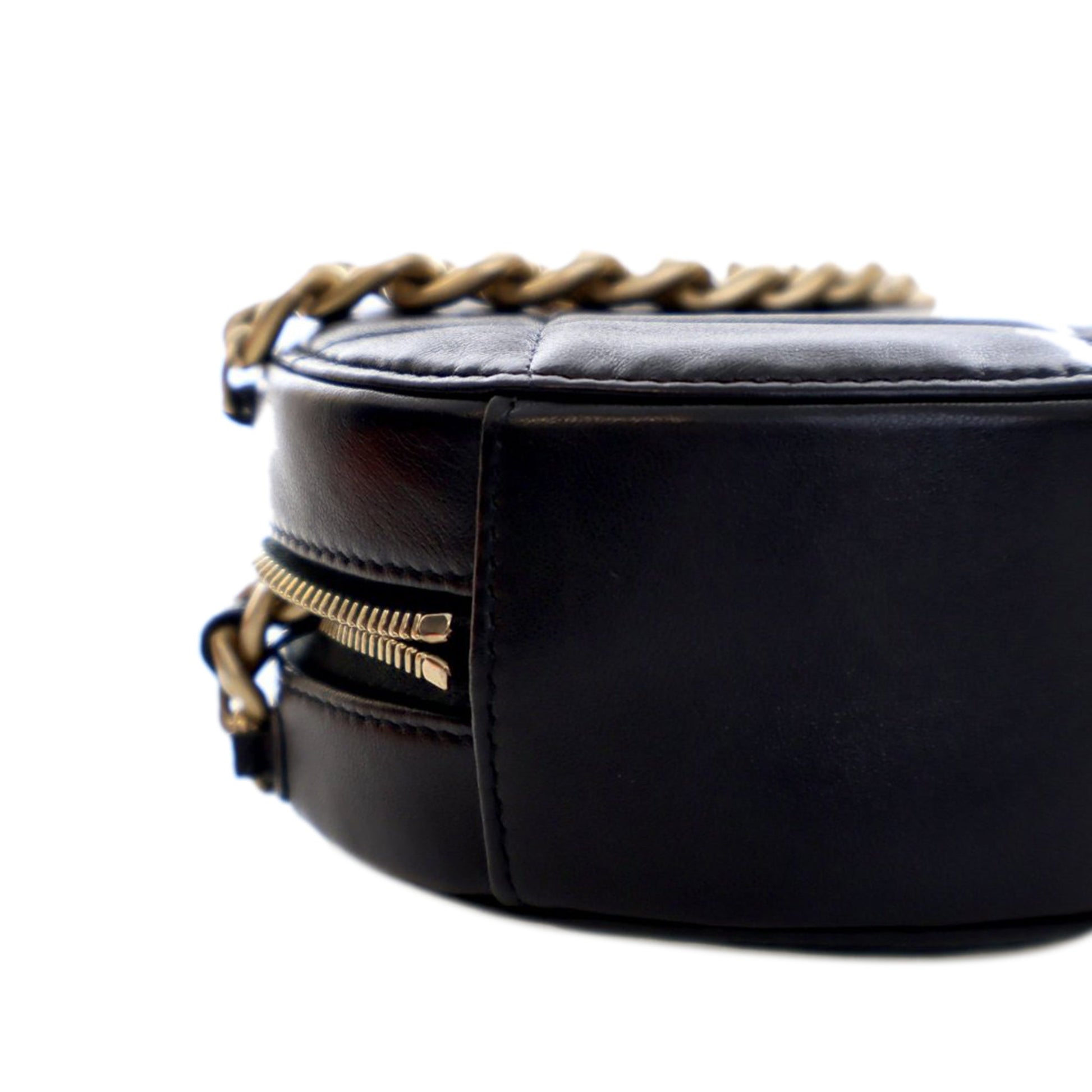 Chanel Lambskin 19 Round Clutch with Chain