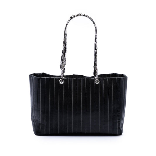 Chanel Large Lambskin Vertical Quilted Mademoiselle Tote