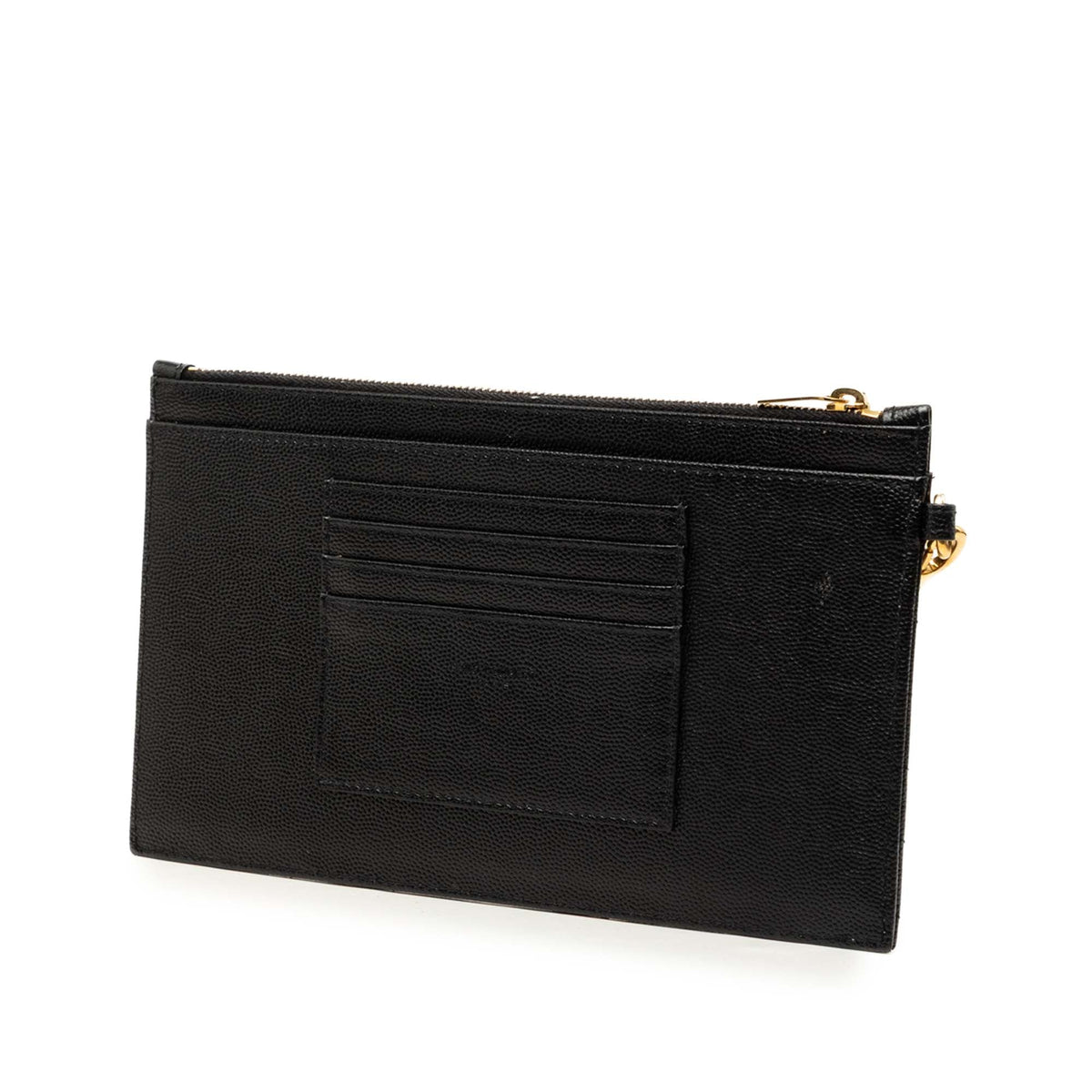 Saint Laurent Large Grain De Poudre Matelasse Cassandre Zip Pouch