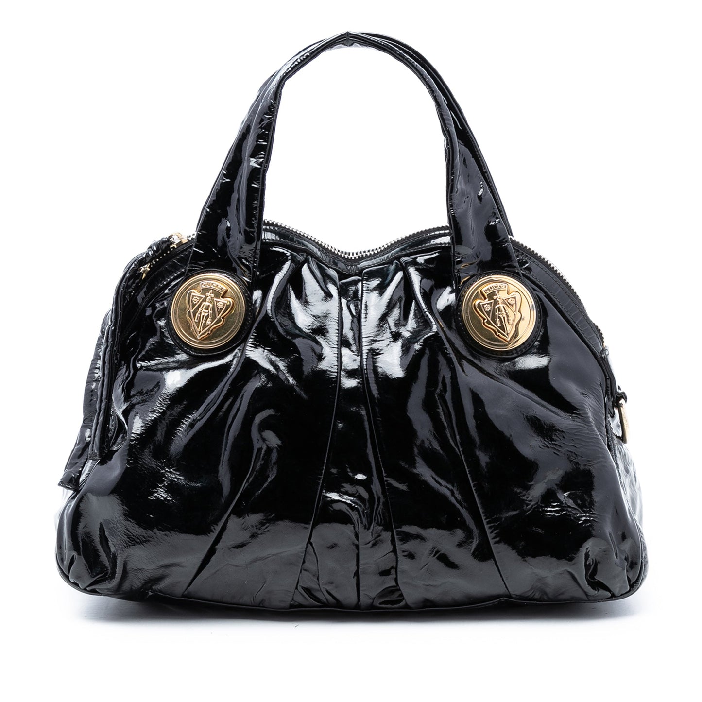 Gucci Large Patent Hysteria Satchel