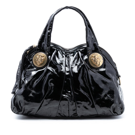 Gucci Large Patent Hysteria Satchel