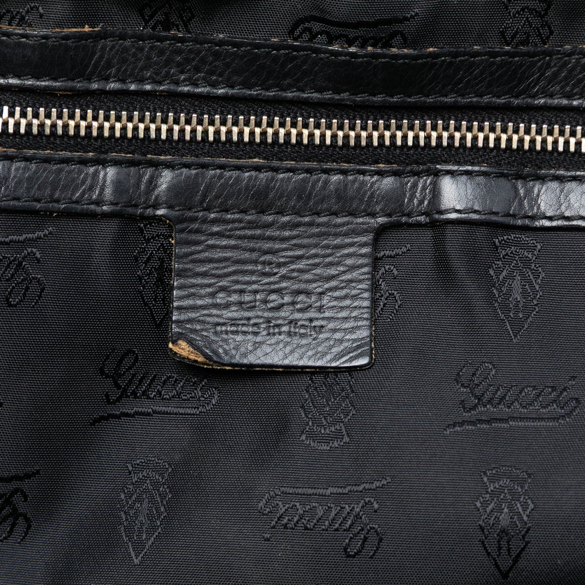 Gucci Large Patent Hysteria Satchel