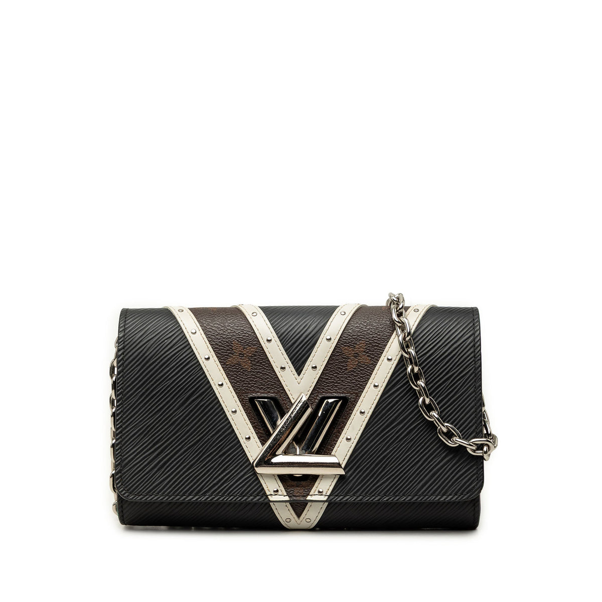Louis Vuitton Epi Monogram Studded Twist Wallet on Chain