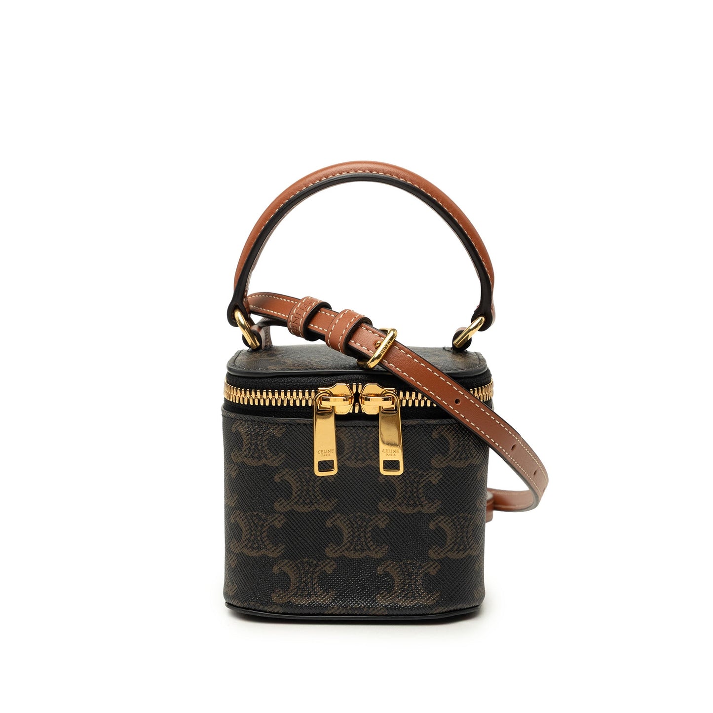 Celine Mini Triomphe Coated Canvas Vanity Case