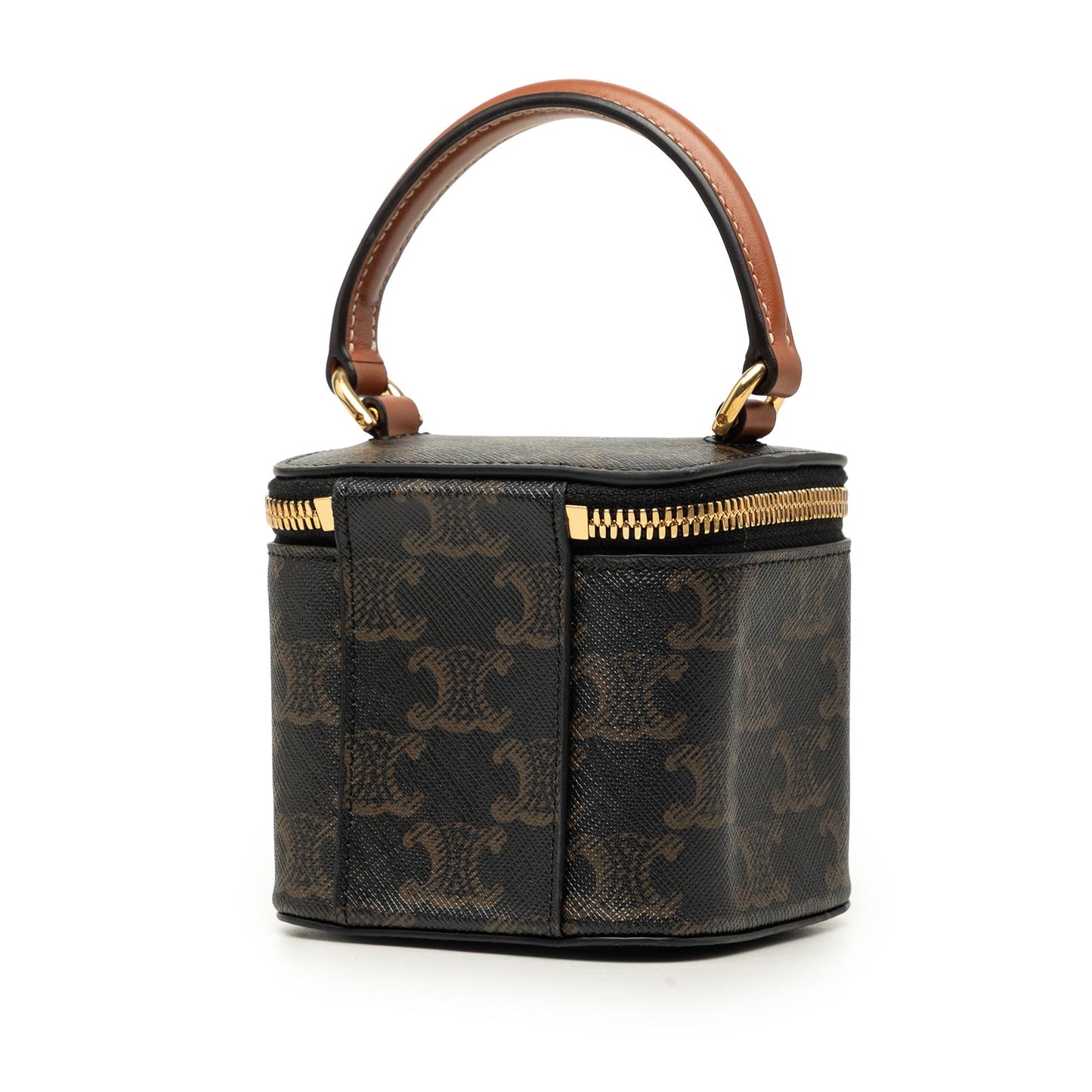 Celine Mini Triomphe Coated Canvas Vanity Case
