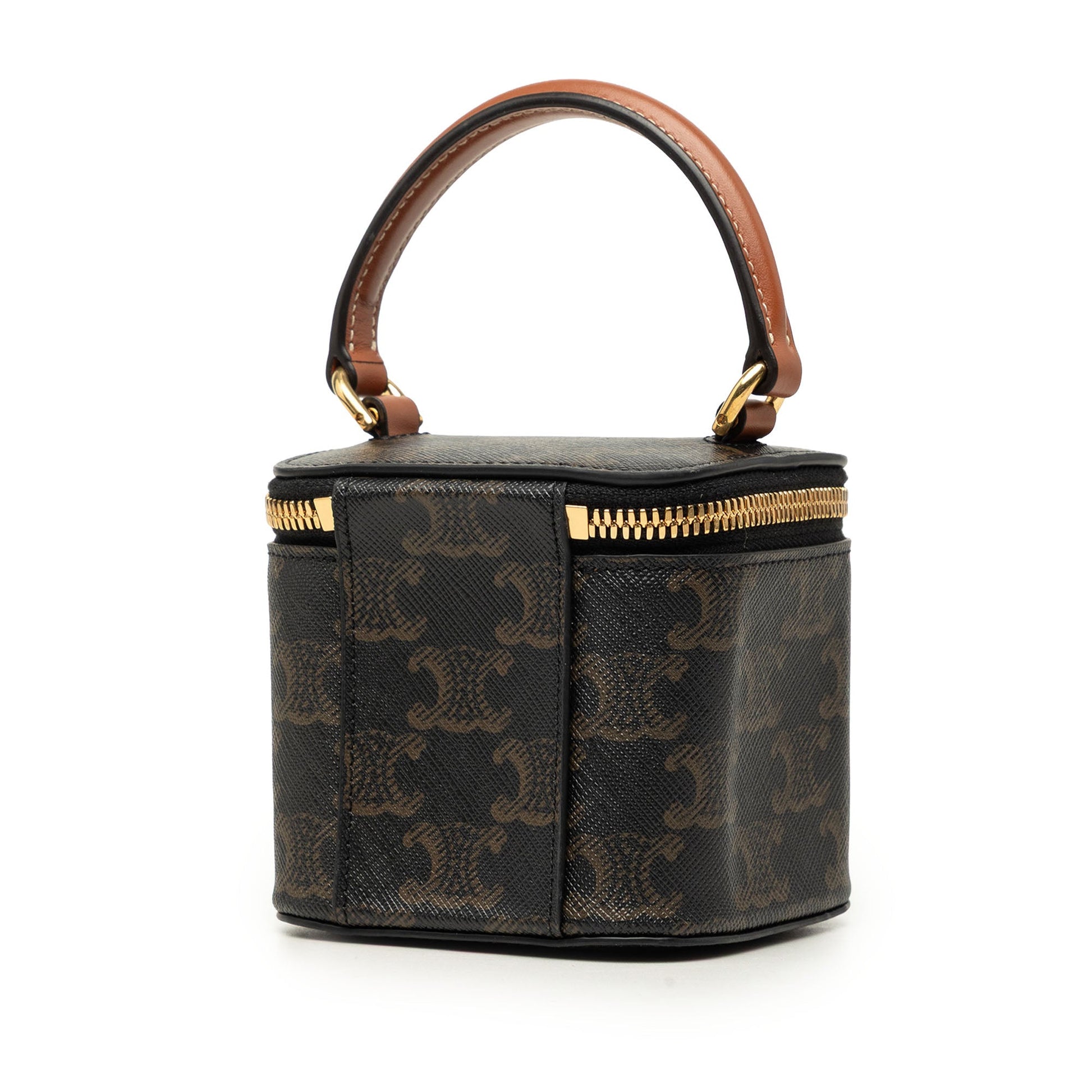 Celine Mini Triomphe Coated Canvas Vanity Case