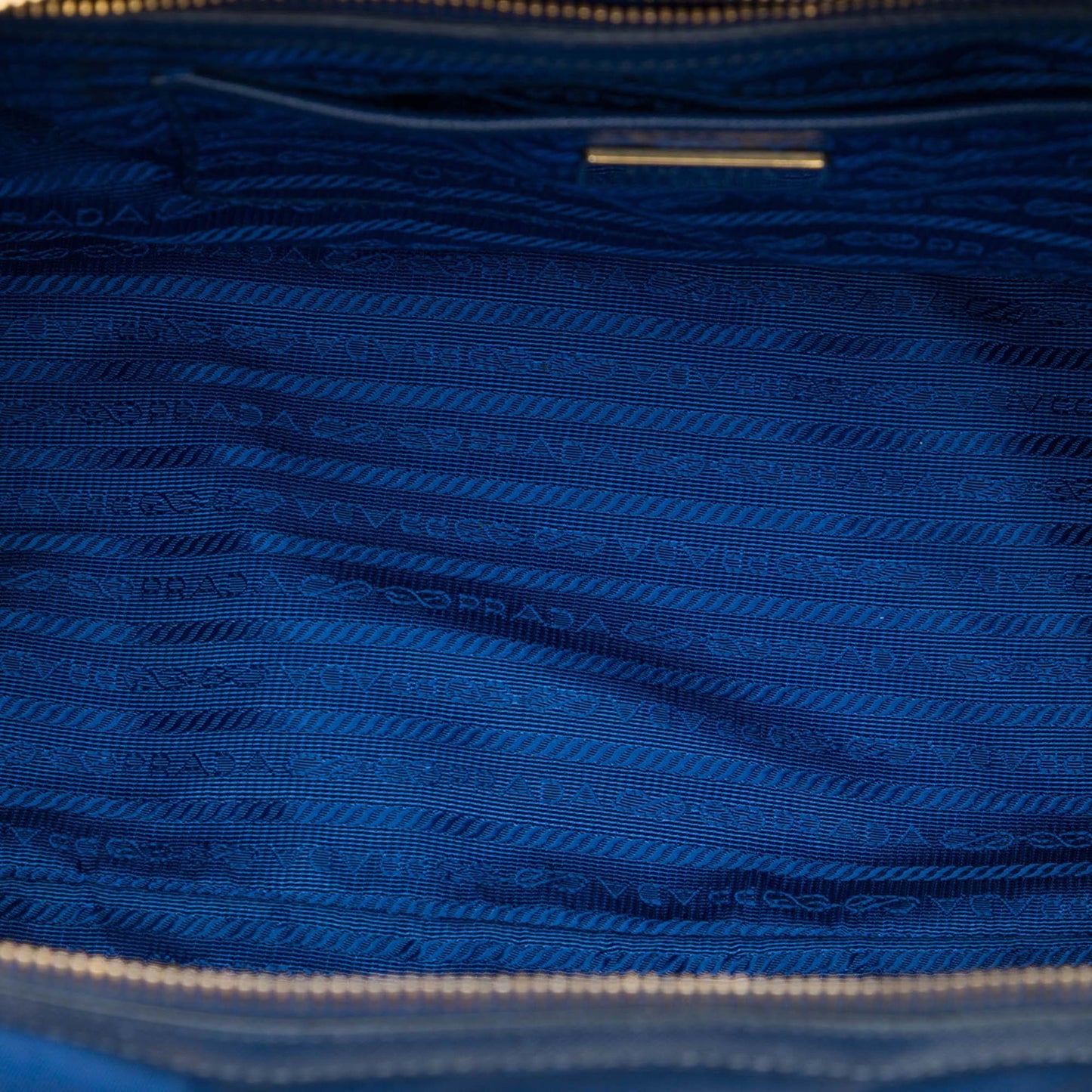 Prada Saffiano Trimmed Tessuto Zip Top Convertible Tote