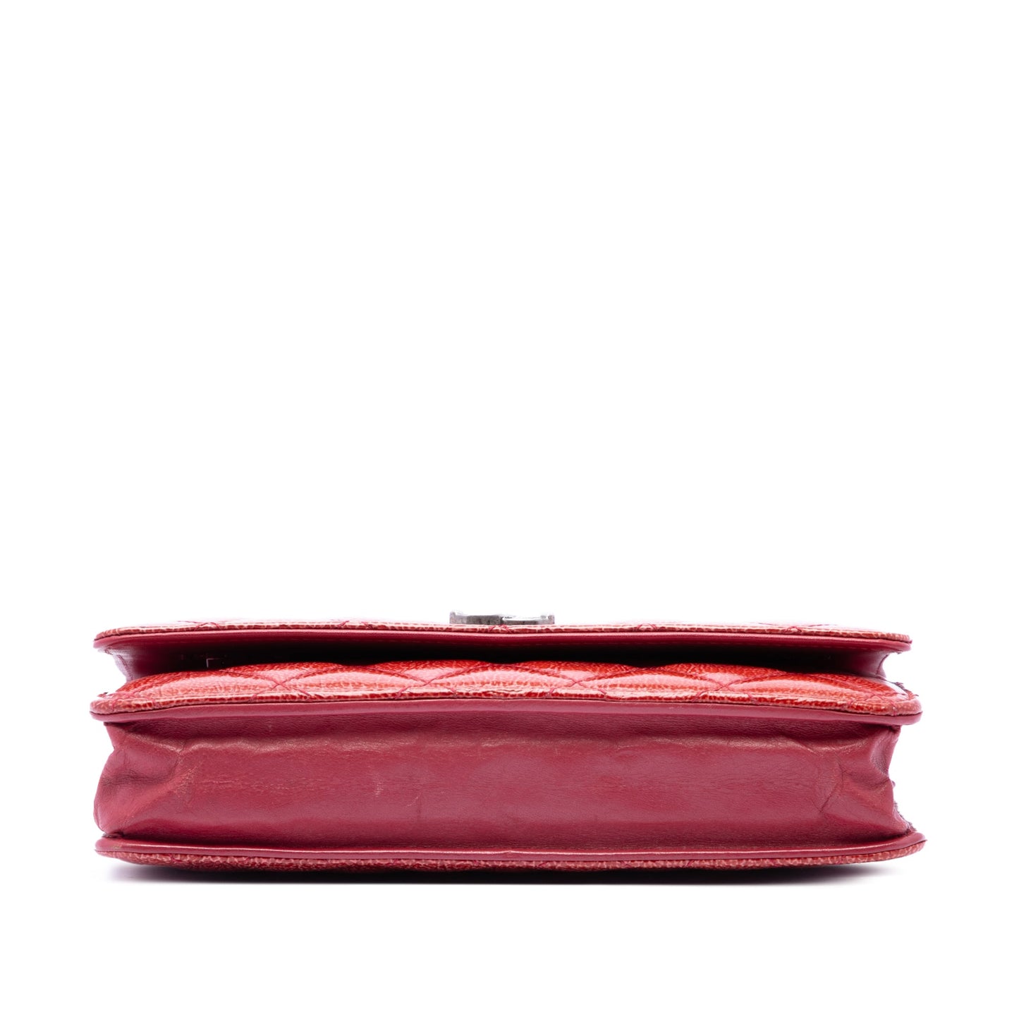 Chanel Paris Dallas CC Quilted Patent Goatskin Wallet on Chain
