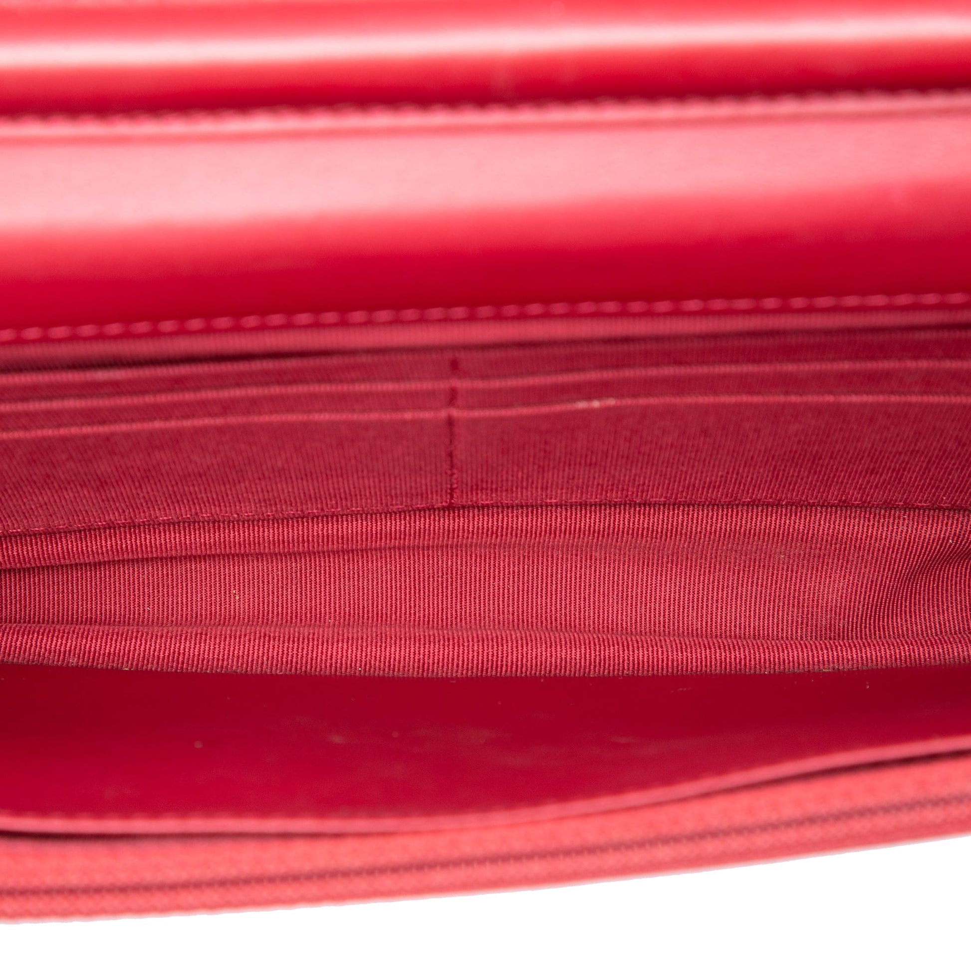 Chanel Paris Dallas CC Quilted Patent Goatskin Wallet on Chain