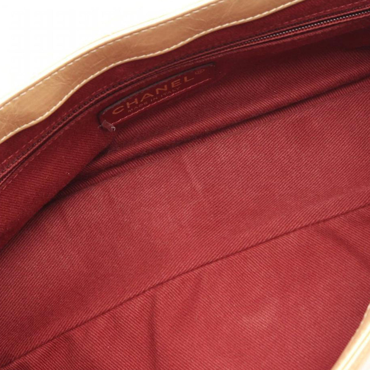 Chanel Medium Quilted Aged Calfskin Pondicherry Flap — Gold