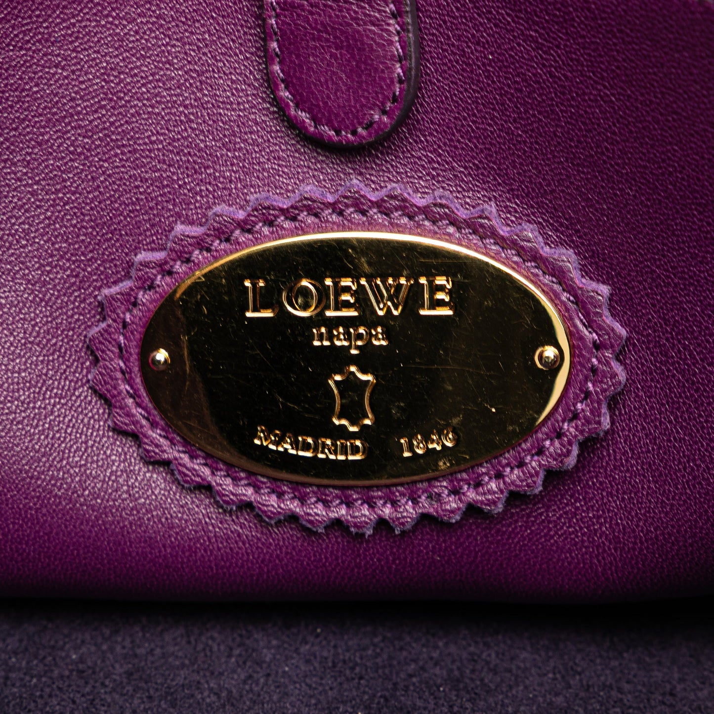LOEWE Nappa Anagram Tassel Crossbody