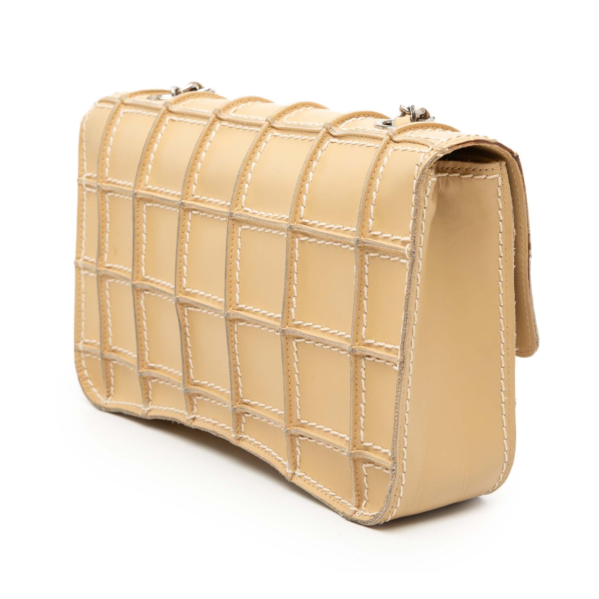Chanel Medium Reverse Stitch Calfskin Single Flap
