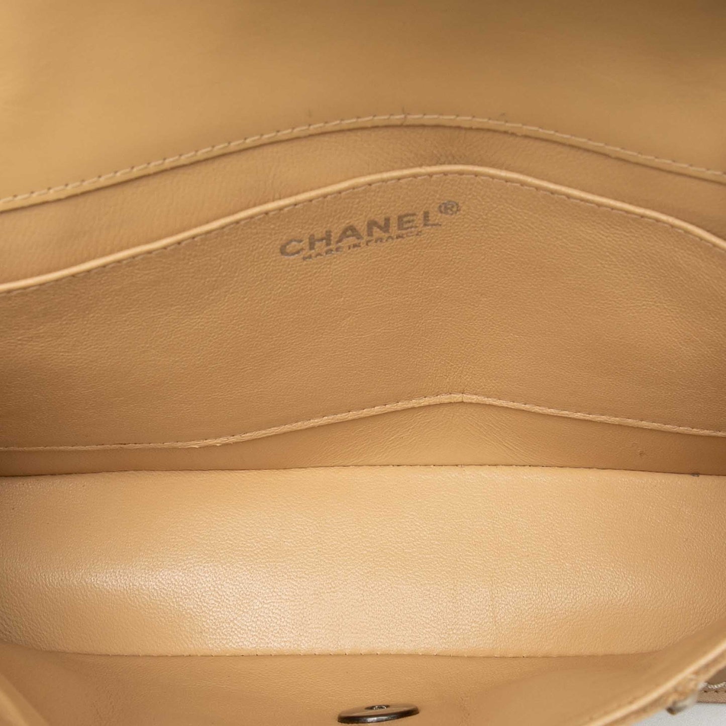 Chanel Medium Reverse Stitch Calfskin Single Flap