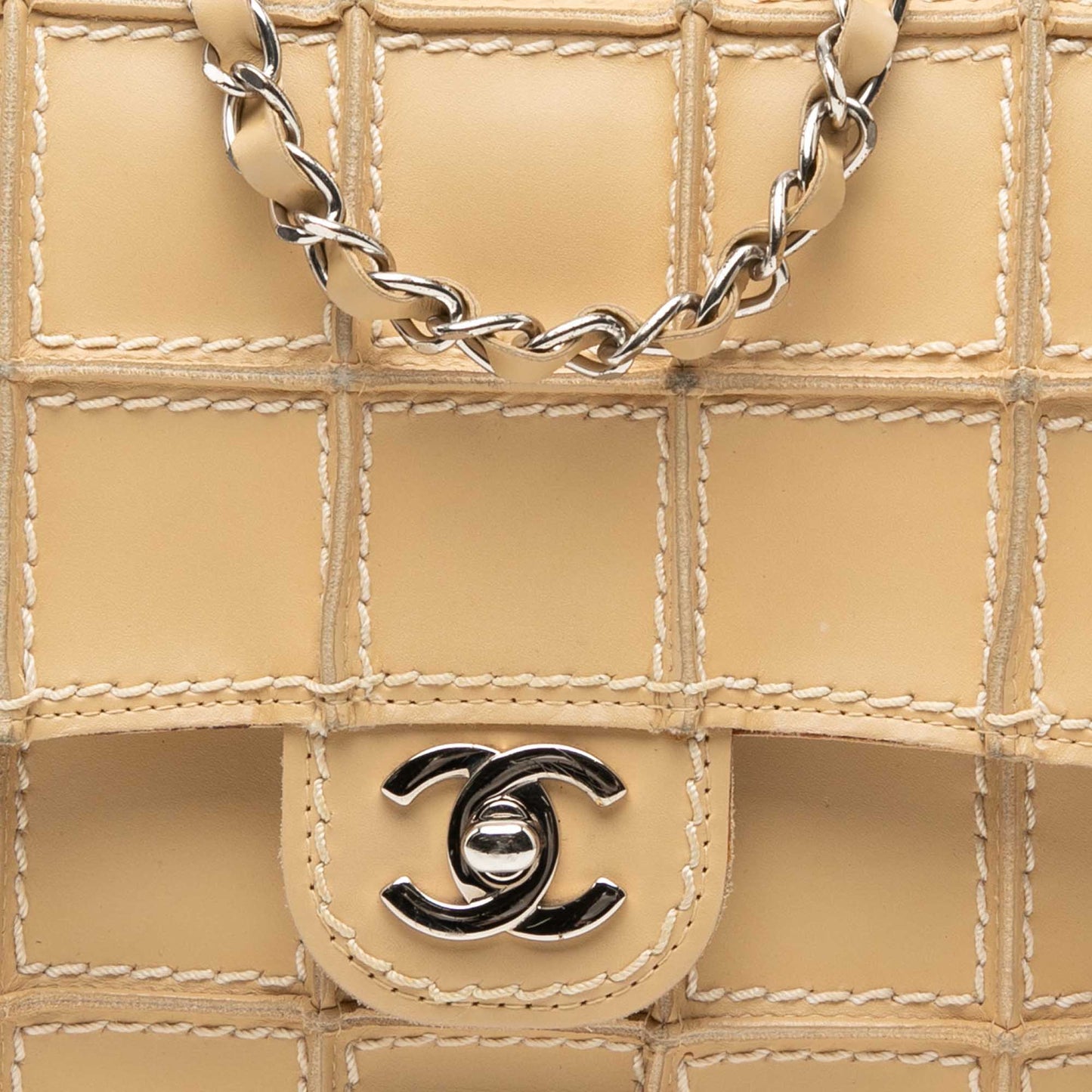 Chanel Medium Reverse Stitch Calfskin Single Flap