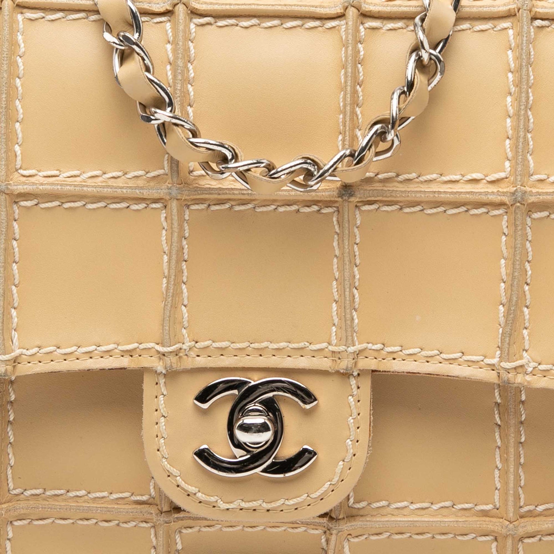 Chanel Medium Reverse Stitch Calfskin Single Flap