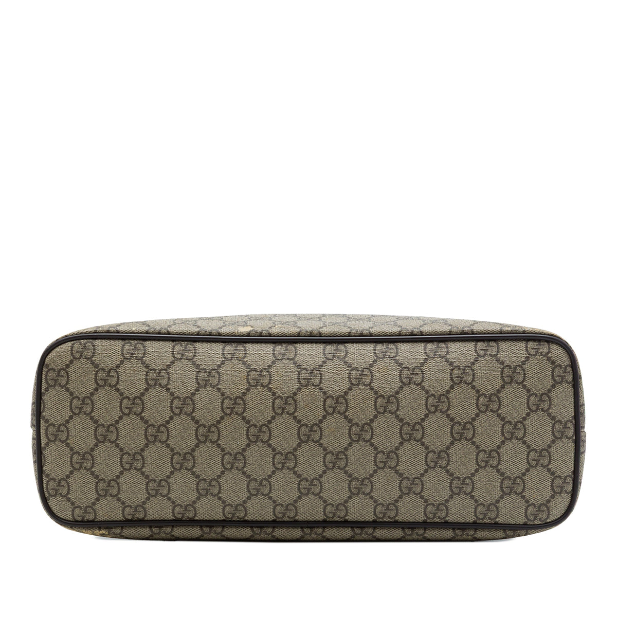 Gucci GG Supreme Zippered Tote — Beige