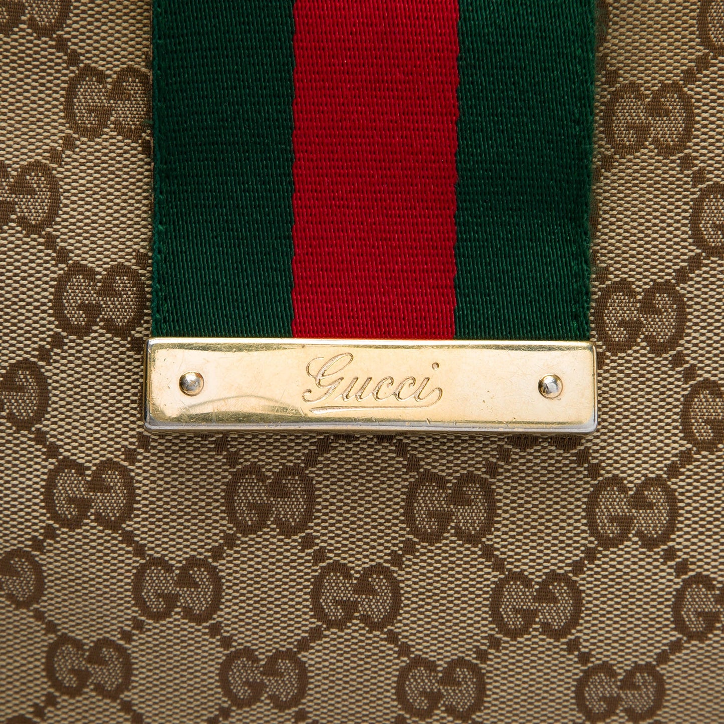 Gucci GG Canvas Web New Ladies Tote