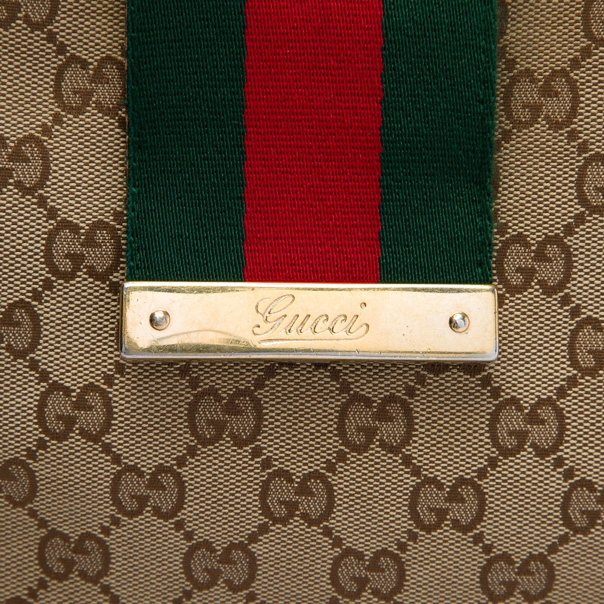 Gucci GG Canvas Web New Ladies Tote