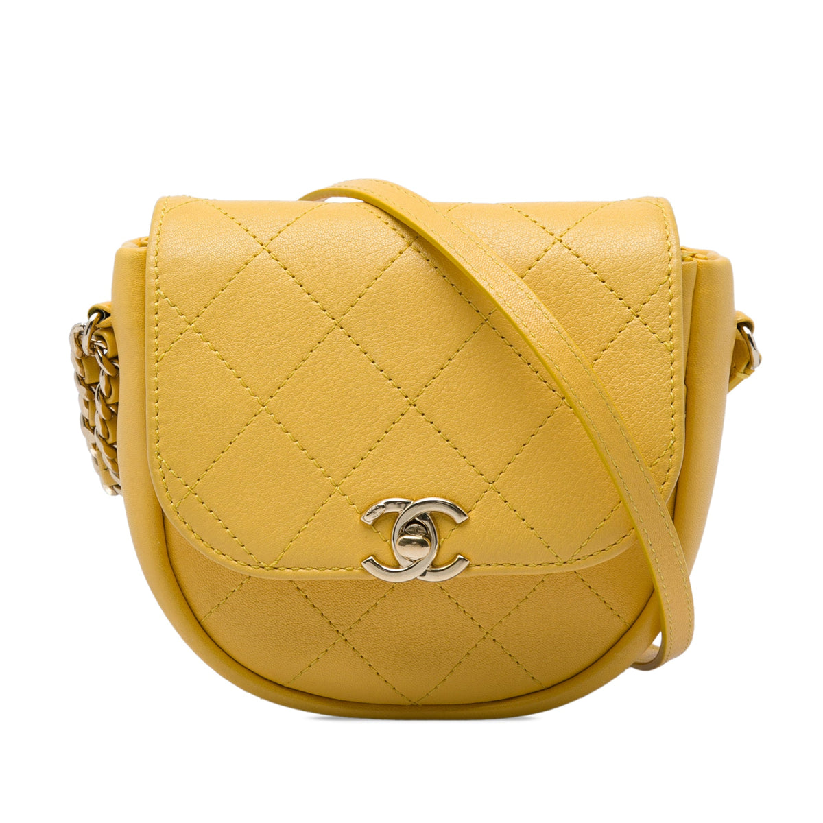 Chanel Stitched Goatskin Casual Trip Flap