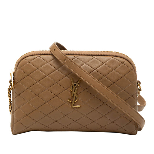 Mini Quilted Lambskin Gaby Zippered Pouch