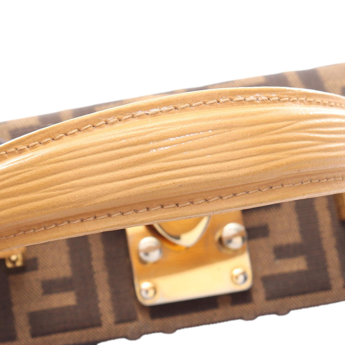Fendi Zucca Canvas Satchel — Brown