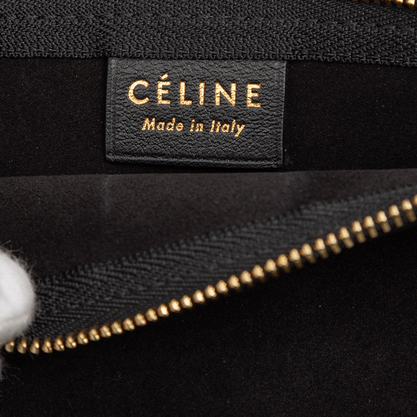 Celine Leather Open Triangle Sac Handbag