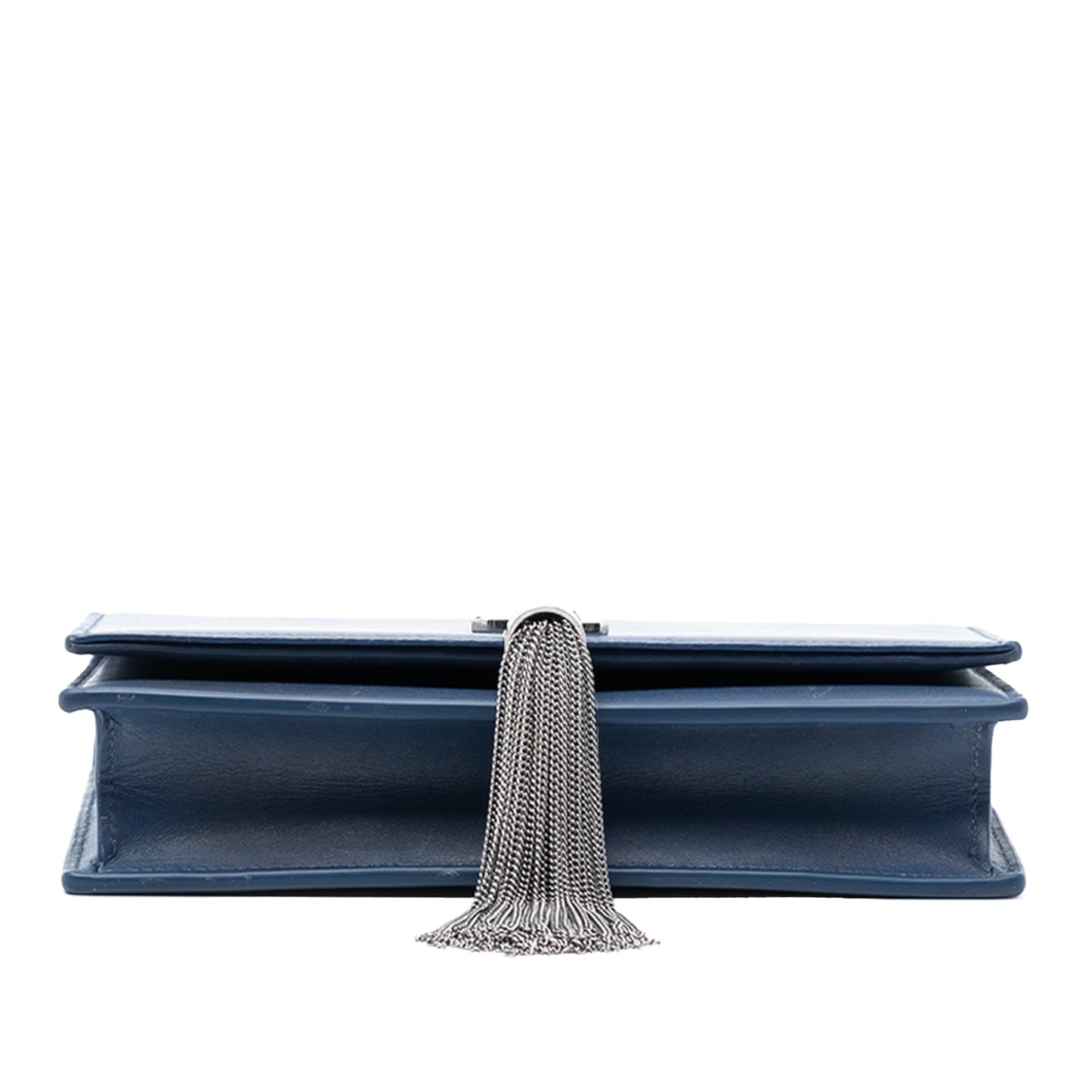 Saint Laurent Smooth Calfskin Monogram Kate Tassel Wallet on Chain