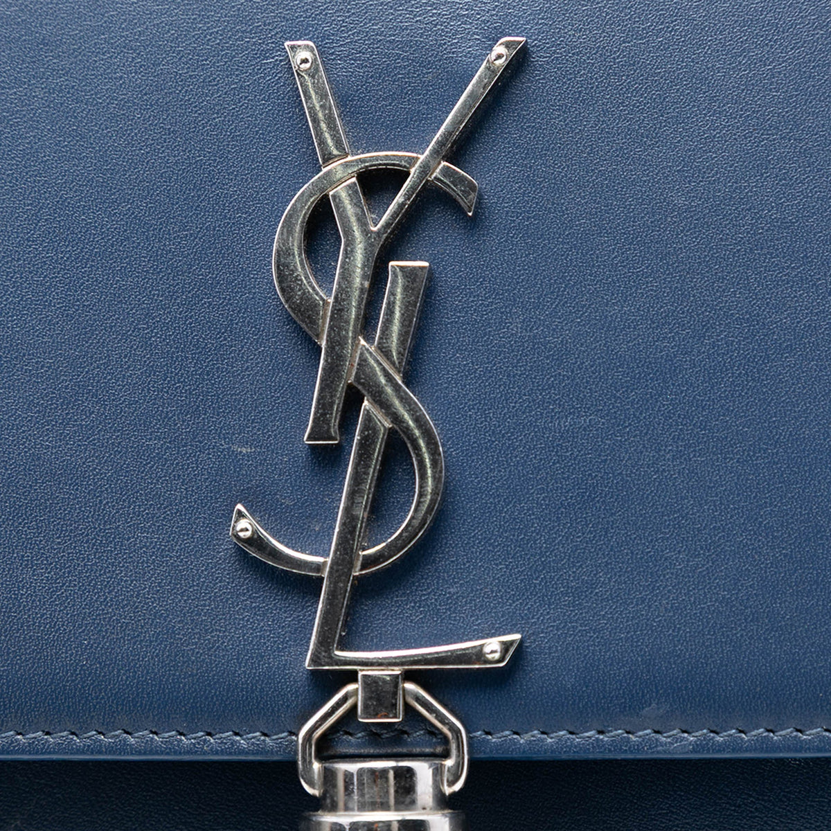Saint Laurent Smooth Calfskin Monogram Kate Tassel Wallet on Chain