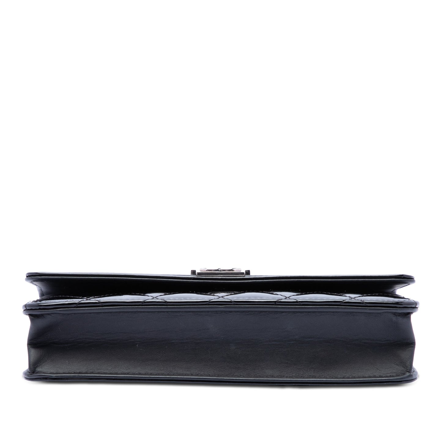 Chanel Quilted Patent Boy Wallet on Chain