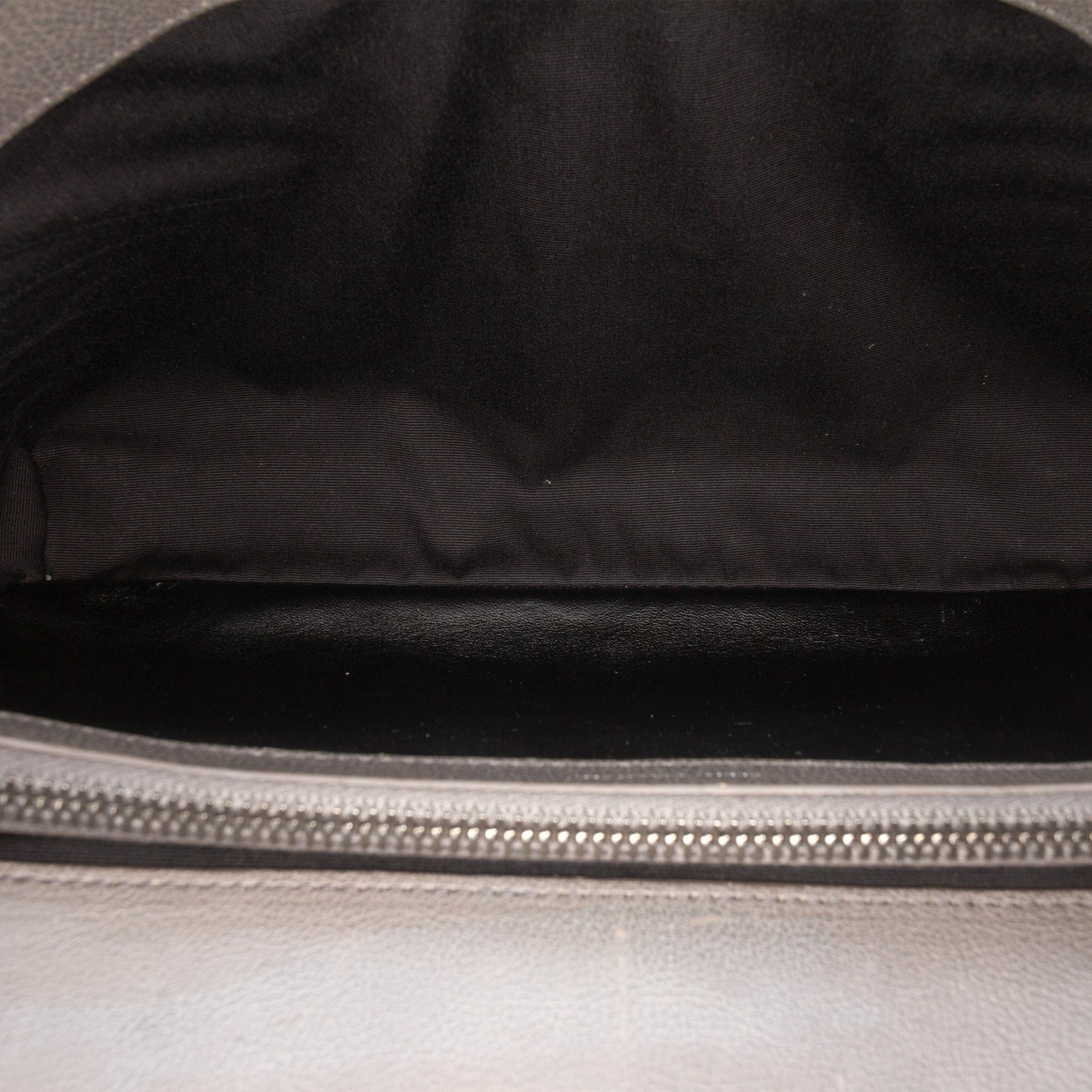 Saint Laurent Large Chevron Sheepskin Monogram College Bag