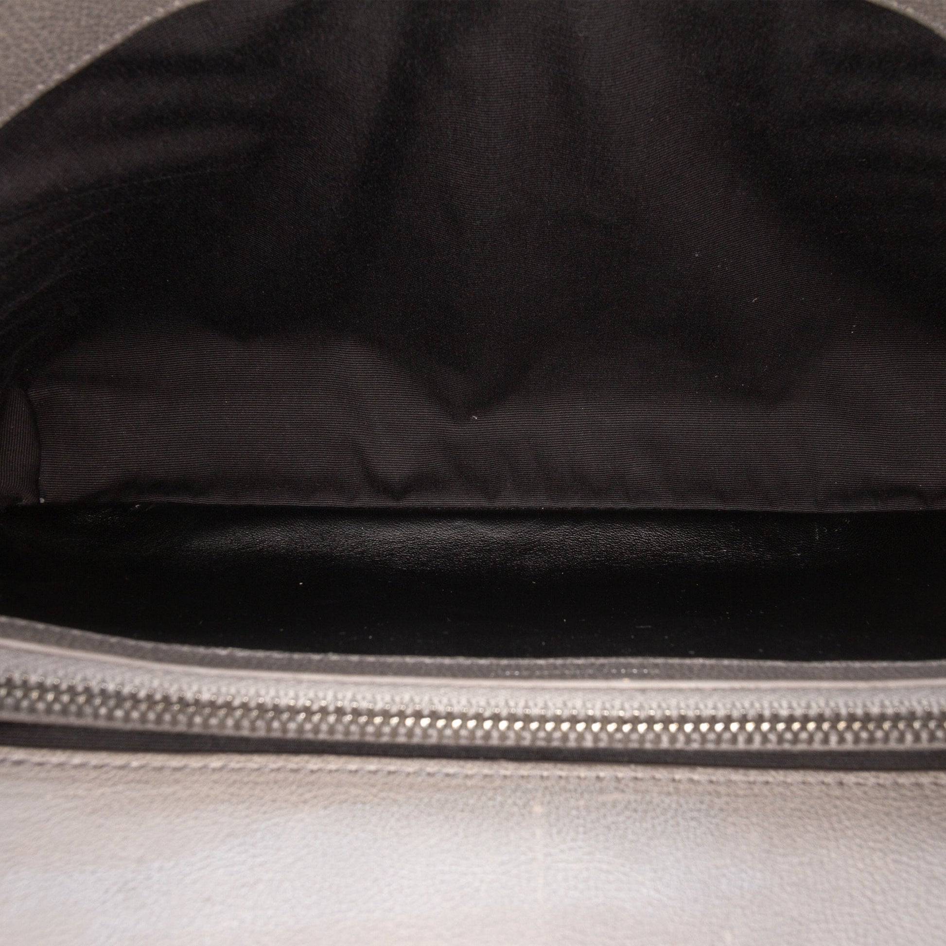 Saint Laurent Large Chevron Sheepskin Monogram College Bag