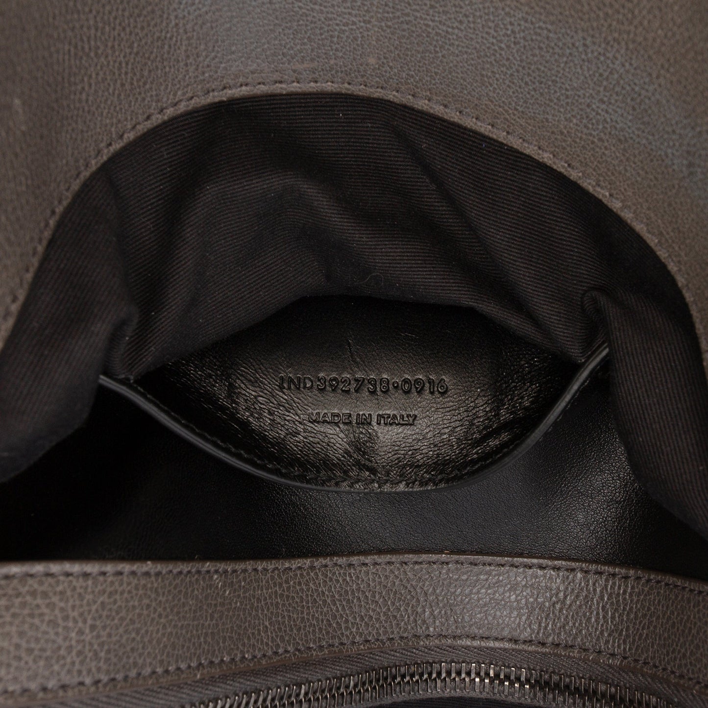 Saint Laurent Large Chevron Sheepskin Monogram College Bag