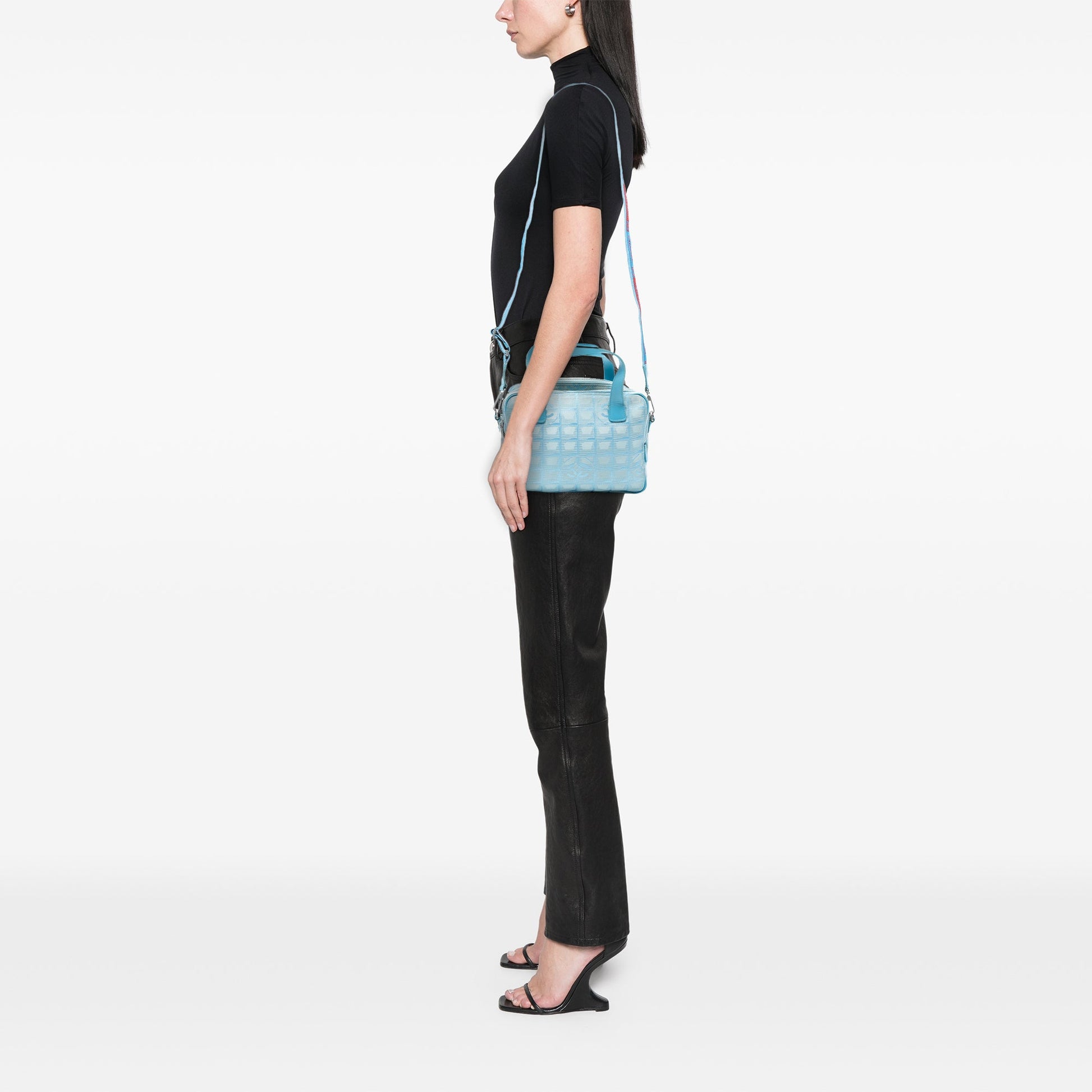 Chanel New Travel Line Nylon Satchel