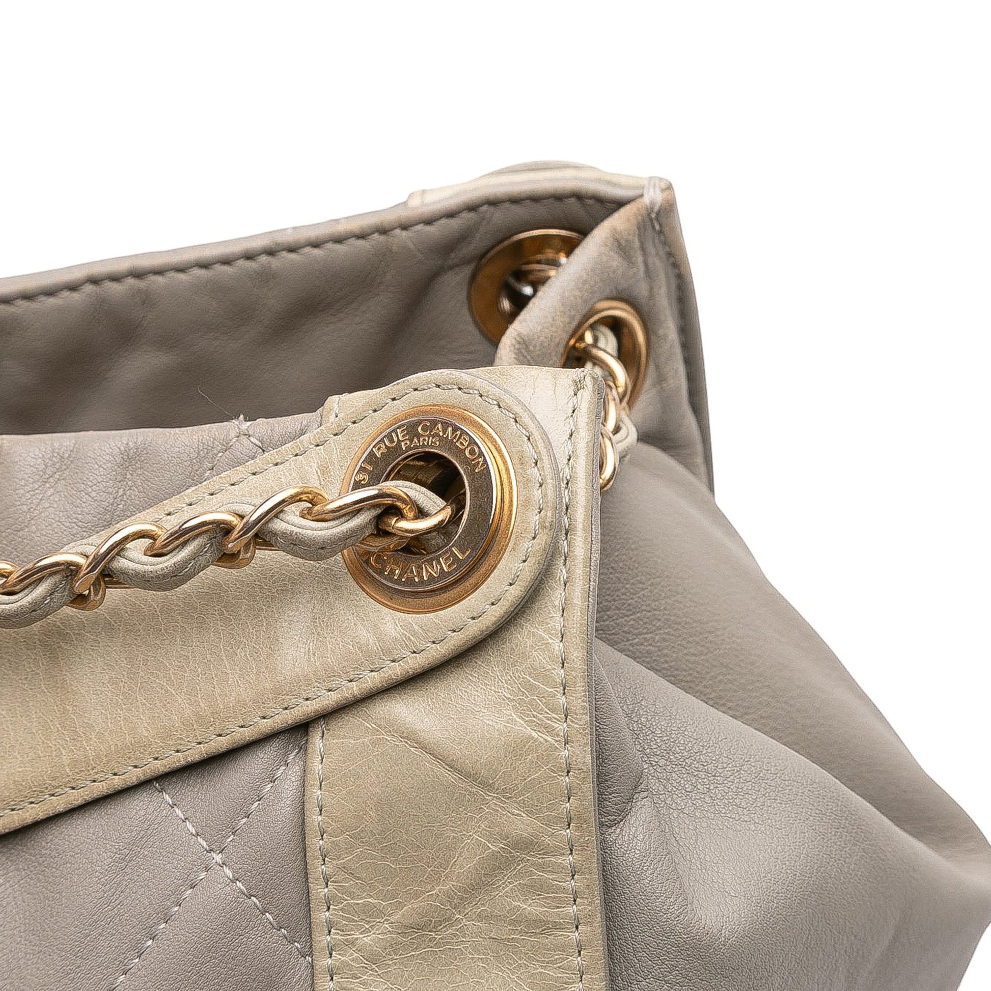 Chanel Quilted Lambskin In The Mix Tote