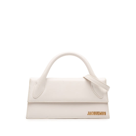 Jacquemus Smooth Calfskin Le Chiquito Long — White