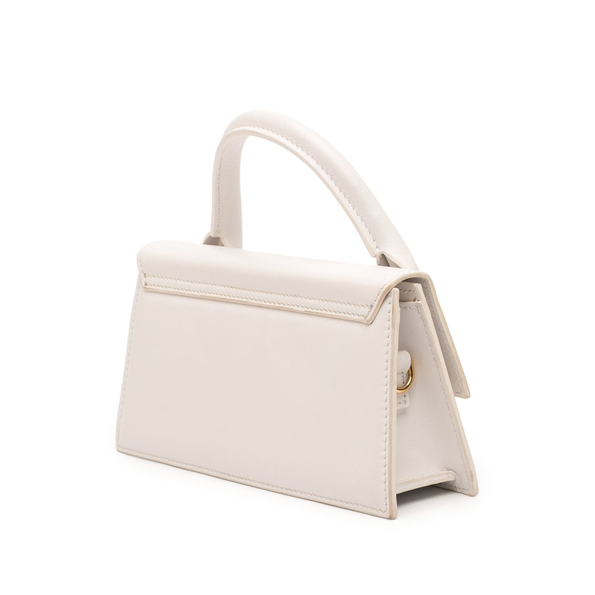 Jacquemus Smooth Calfskin Le Chiquito Long — White