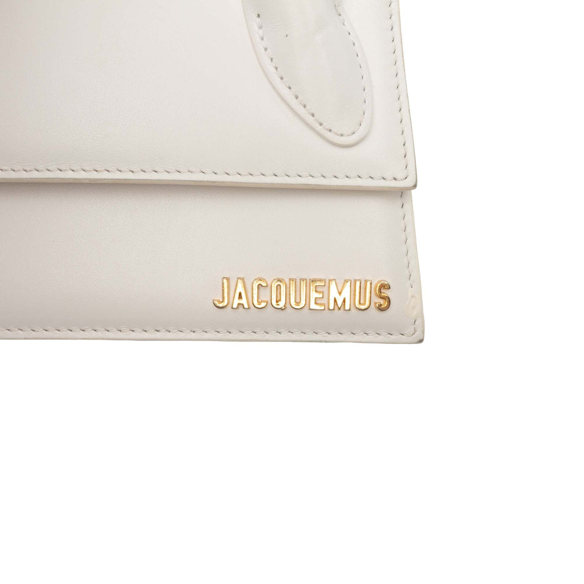 Jacquemus Smooth Calfskin Le Chiquito Long — White