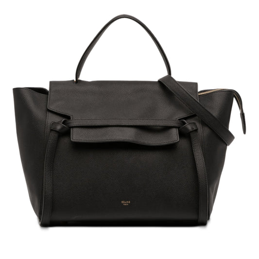 Celine Mini Grained Calfskin Belt Satchel