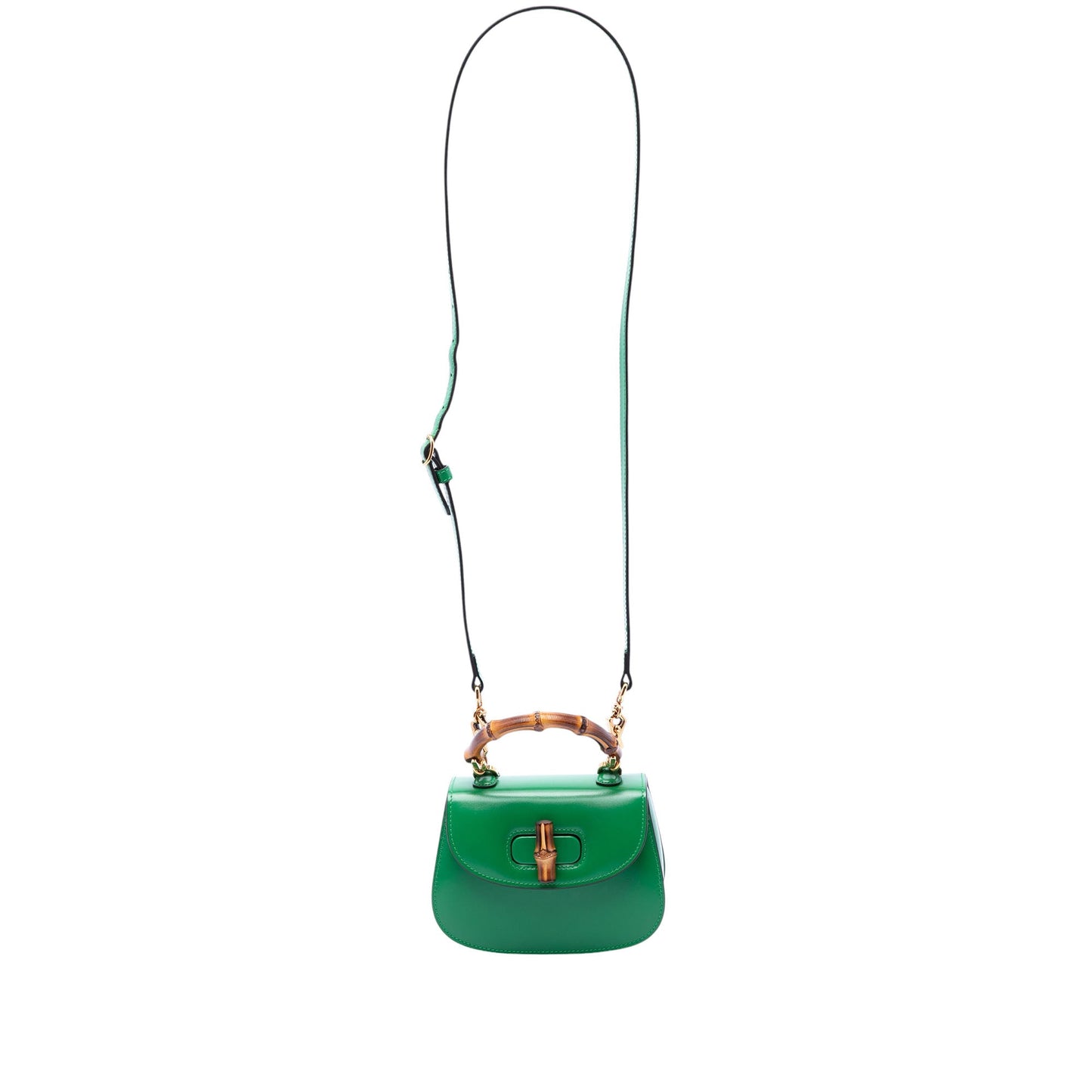Gucci Mini Calfskin 1947 Bamboo Top Handle Bag