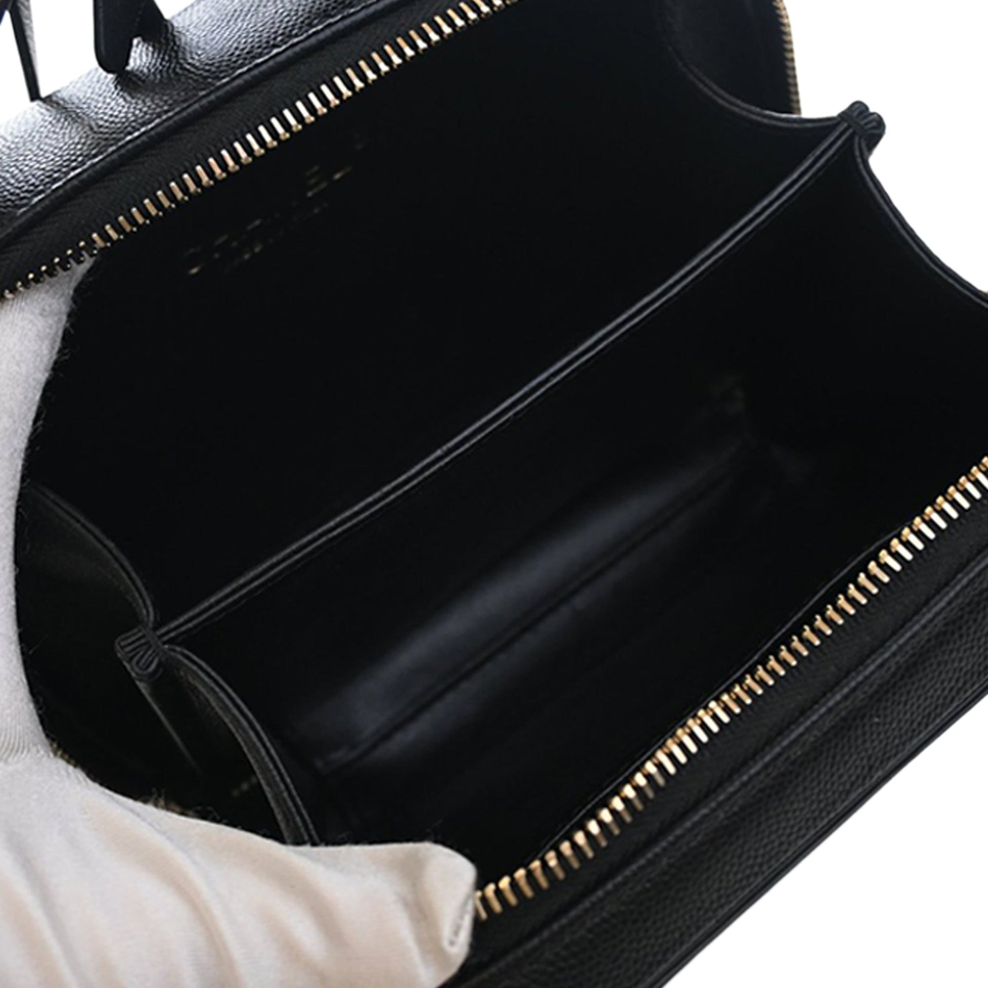 Chanel Small Caviar CC Filigree Vanity Case