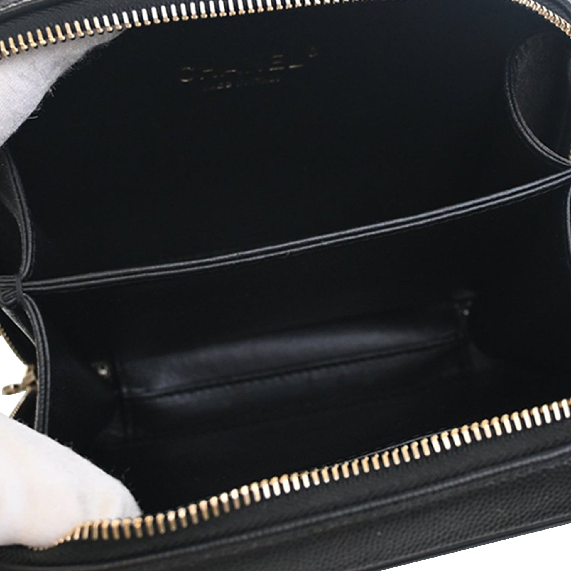 Chanel Small Caviar CC Filigree Vanity Case