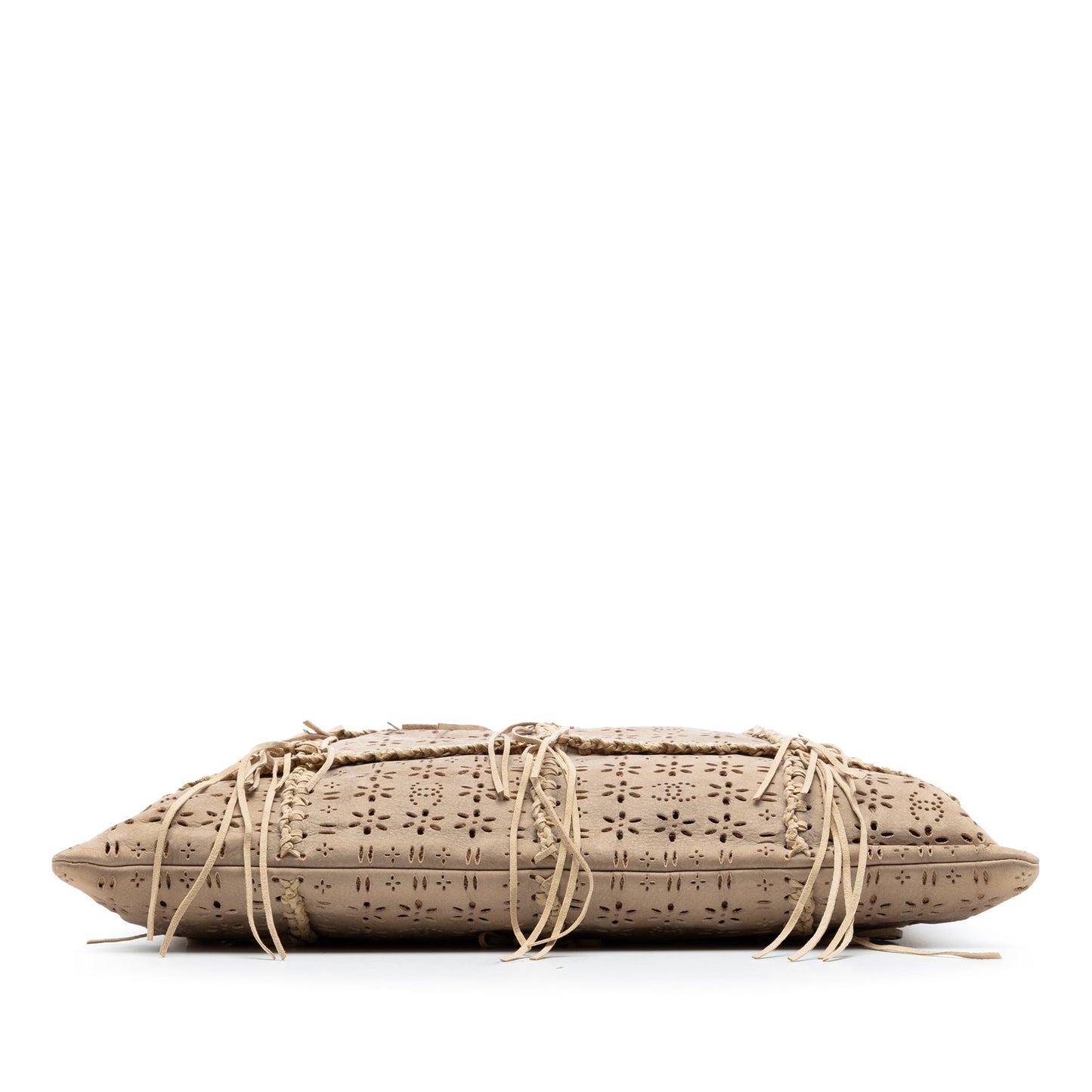 Chanel Perforated Suede Fringe Tote