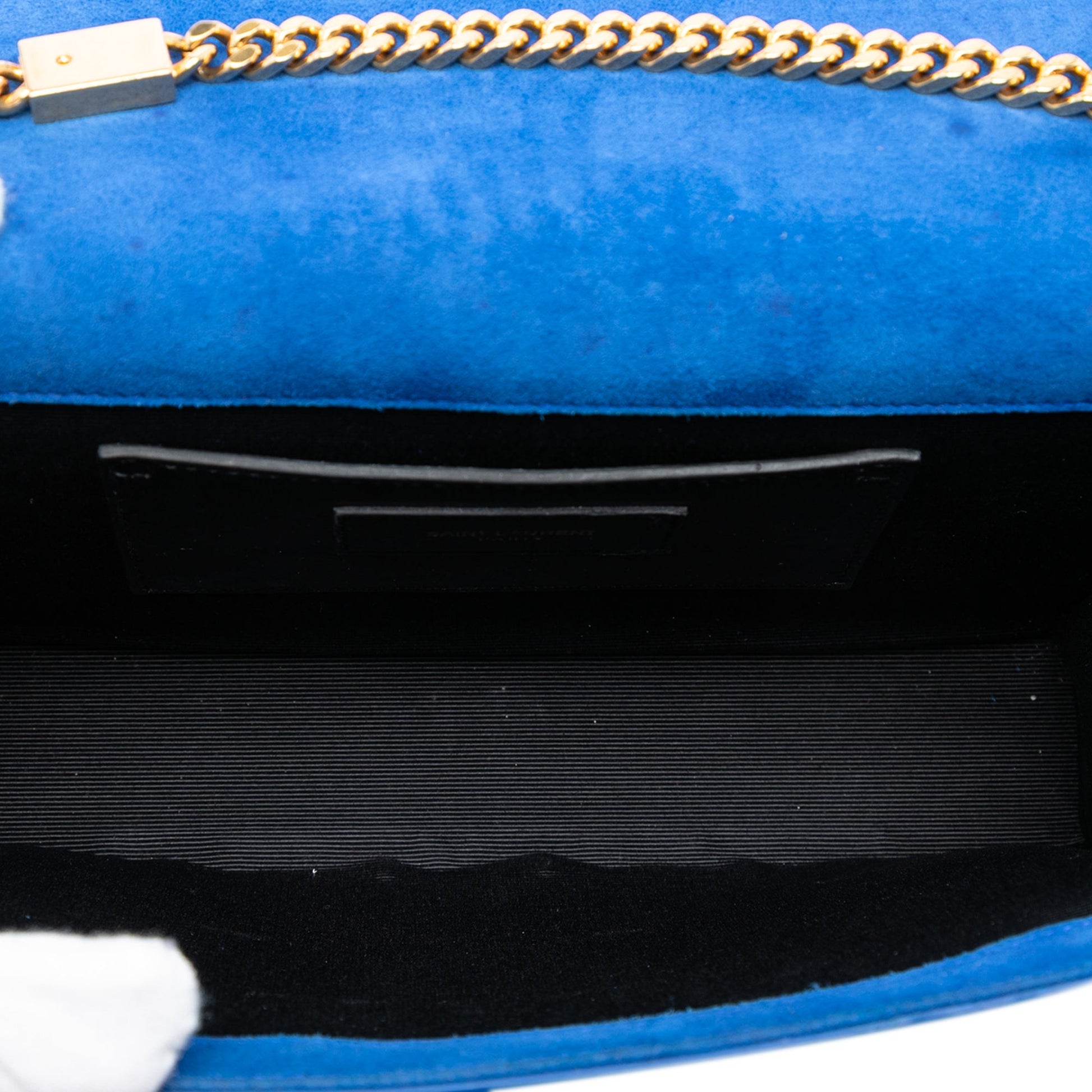 Saint Laurent Medium Suede Monogram Kate Tassel Crossbody