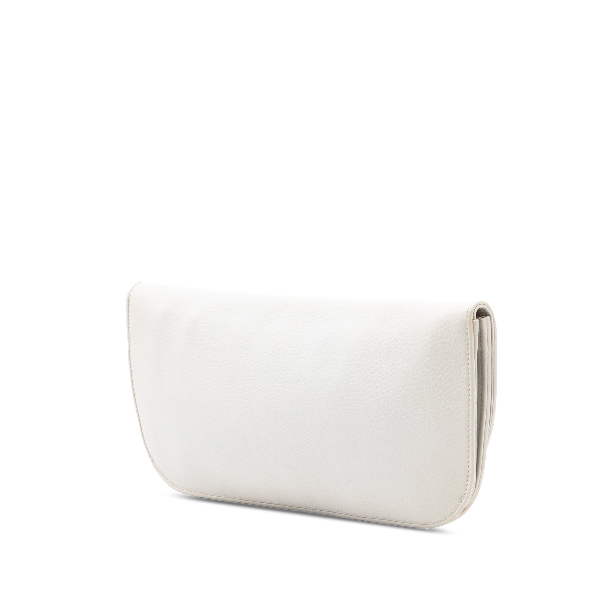 Leather 1973 Flap Clutch