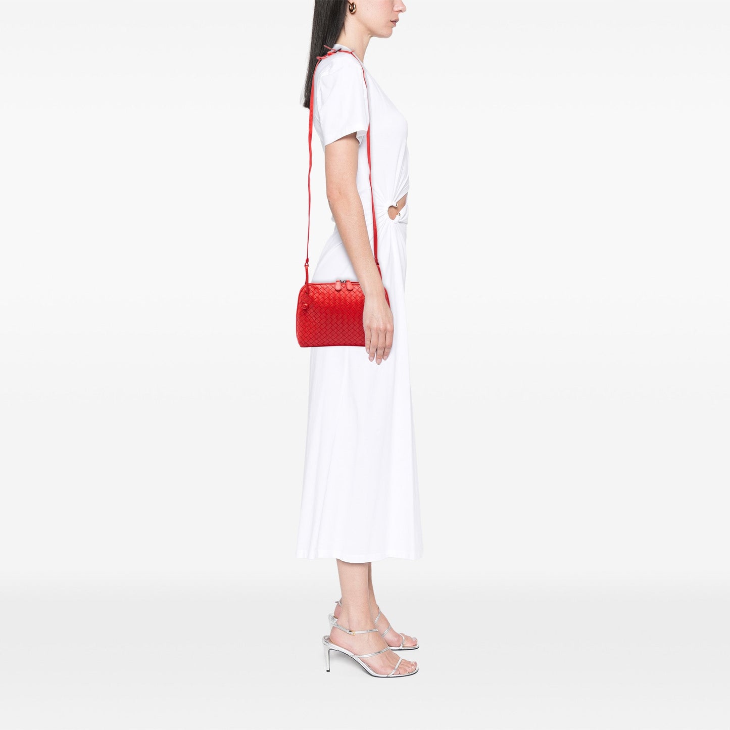 Bottega Veneta Nappa Intrecciato Nodini Crossbody