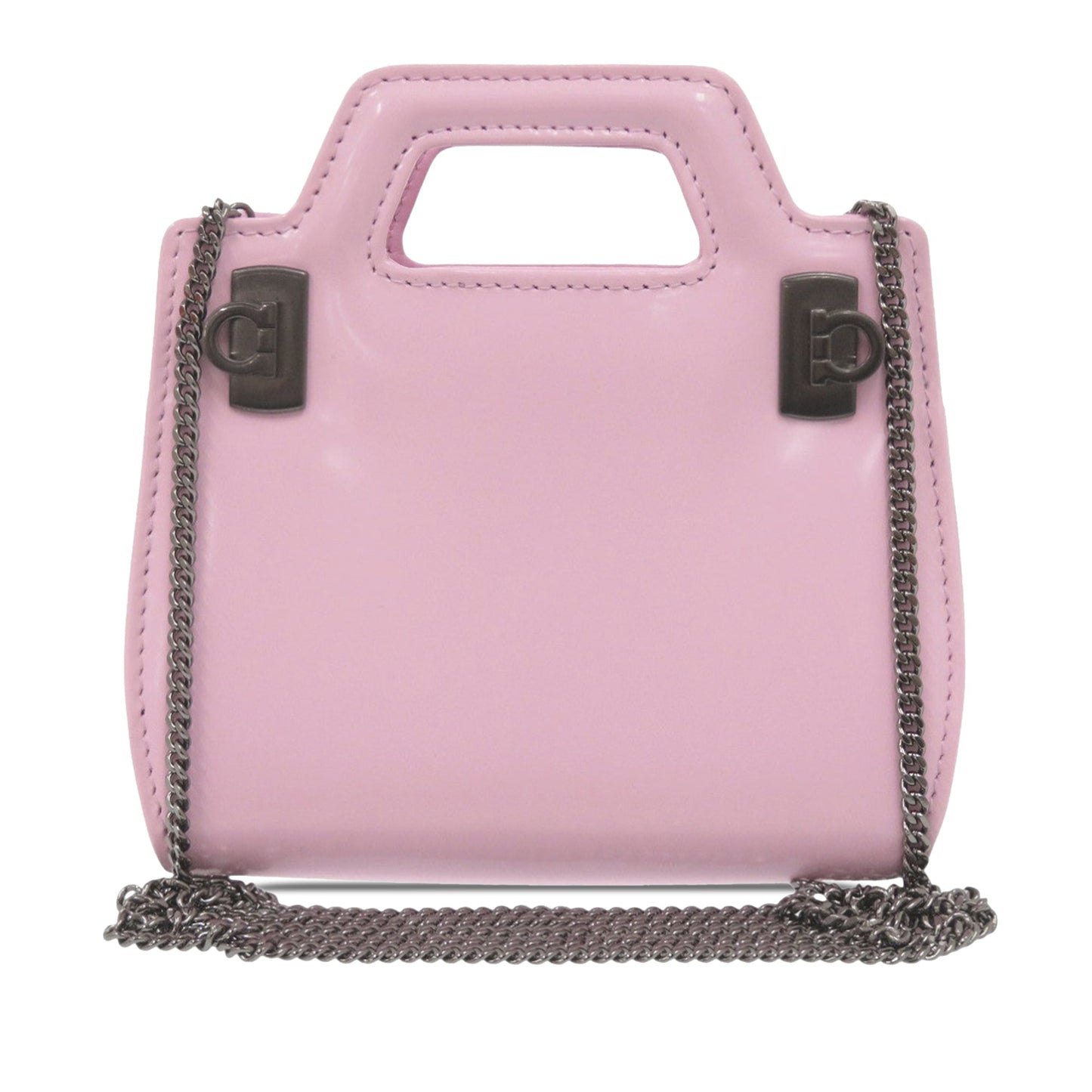 Mini Brushed Calfskin Wanda Top Handle Bag